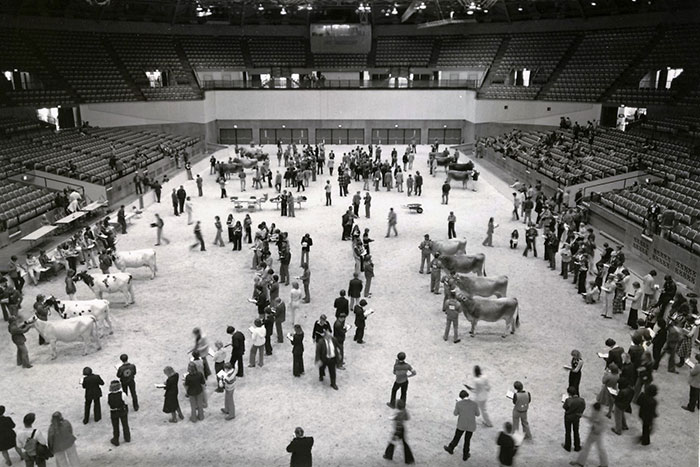 4-H members competed in the first national contest held at World Dairy Expo in 1977